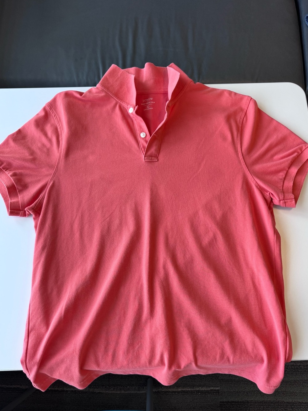 J. Crew Men's Short Sleeve Polo in Coral